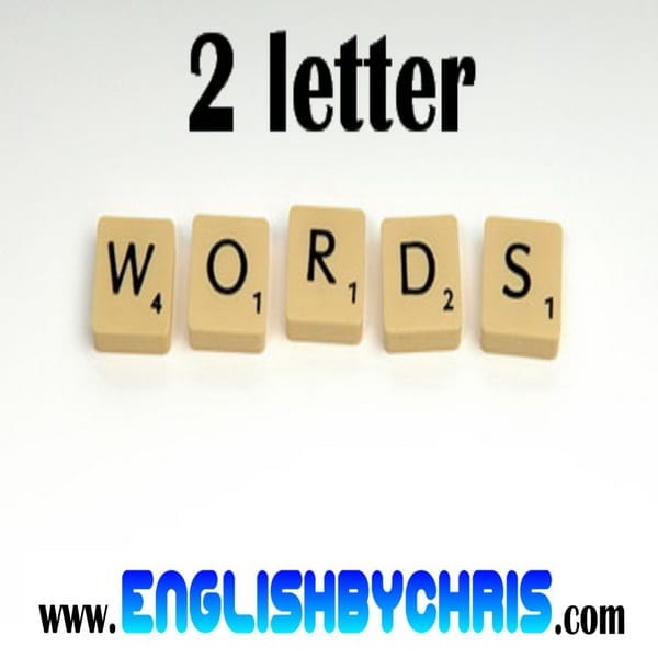 2 letter word คำที่ประกอบด้วยตัวอักษรสองตัว